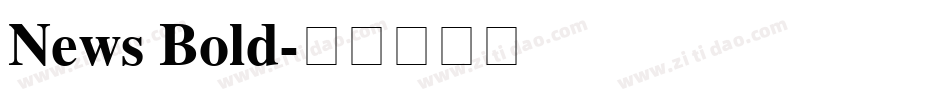 News Bold字体转换